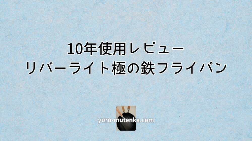 10年レビューリバーライト極め鉄フライパン記事アイキャッチ画像
