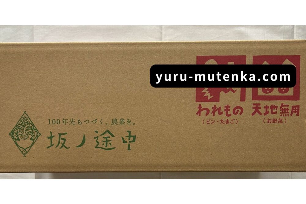坂ノ途中定期宅配実物画像